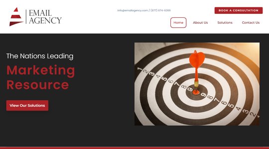 EmailAgency.com website homepage screenshot